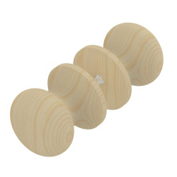 Harvia round wooden sauna door handle, small 