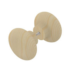 Harvia round wooden sauna door handle, large 