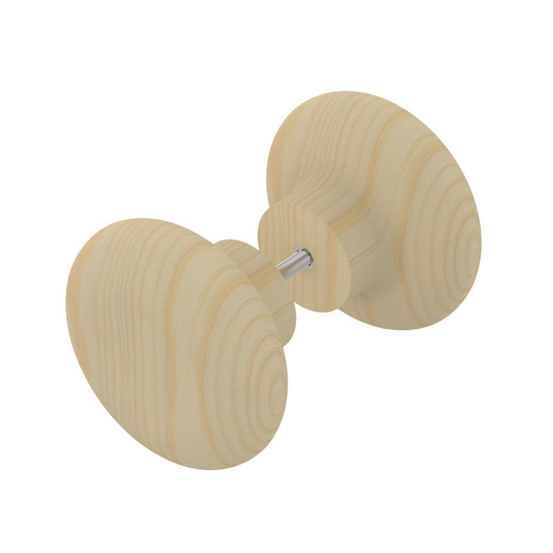 Harvia round wooden sauna door handle, large