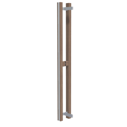 HARVIA door handle, heat-treated aspen wood 