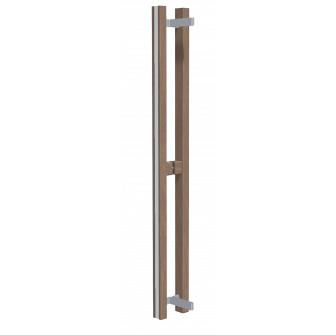 HARVIA door handle, heat-treated aspen wood