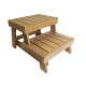 HARVIA Formula sauna bench - step, heat-treated aspen
