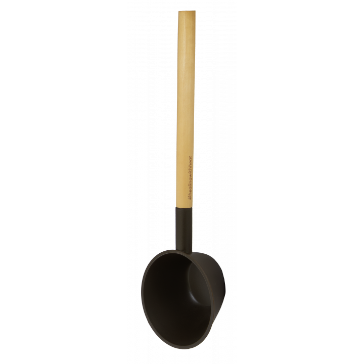 HARVIA Helmi sauna bucket and ladle set, dark brown