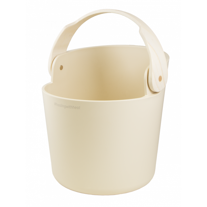 HARVIA Helmi sauna bucket and ladle set, Ivory