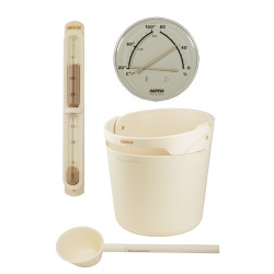 HARVIA Helmi sauna accessories set, Ivory  HARVIA Helmi sauna accessories set, Ivory