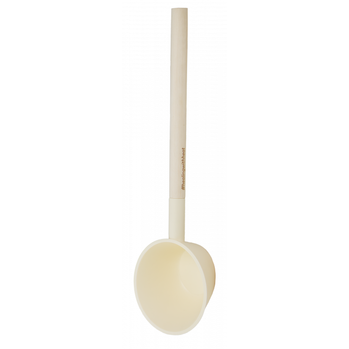 HARVIA Helmi sauna bucket and ladle set, Ivory
