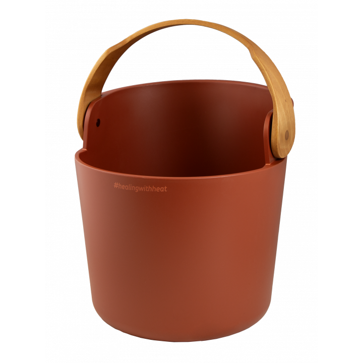 HARVIA Helmi sauna bucket and ladle set, Terracotta