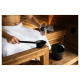 HARVIA Helmi sauna bucket and ladle set, black