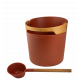 HARVIA Helmi sauna bucket and ladle set, Terracotta