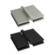 Harvia Premium sauna door hinge, glass-to-glass, black colour