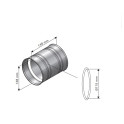 HARVIA chimney adapter, WZ011115 - 2