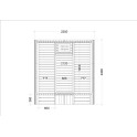 Sauna house - HARVIA Kaski 240-P-C - 2