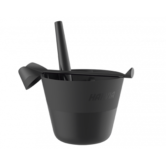 HARVIA Click - pail and ladle set, matte plastic