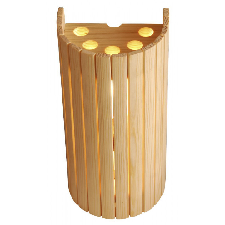 Harvia SAS20913 vertical sauna lamp shade, pine