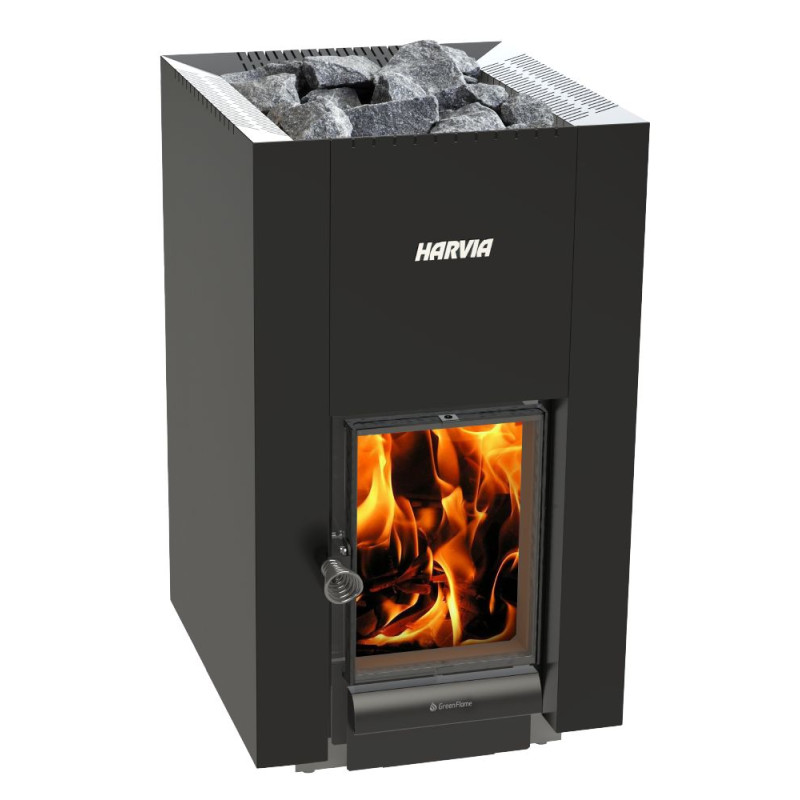 Wood-burning sauna stove - HARVIA Linear 22 Greenflame Wood-burning sauna stove - HARVIA Linear 22 Greenflame