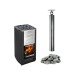 Sauna woodburning stove HARVIA M3 set, stones, chimney