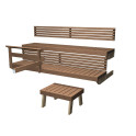 Harvia Formula 22, heat-treated aspen bench kit - 0
