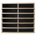 Harvia IR heating plate with light wood backrest, 100–515 W - 0