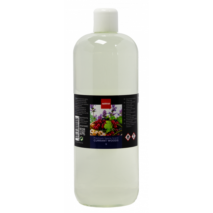 HARVIA sauna scent concentrate, eucalyptus, currant, lavender and cedar wood scent, 1 l