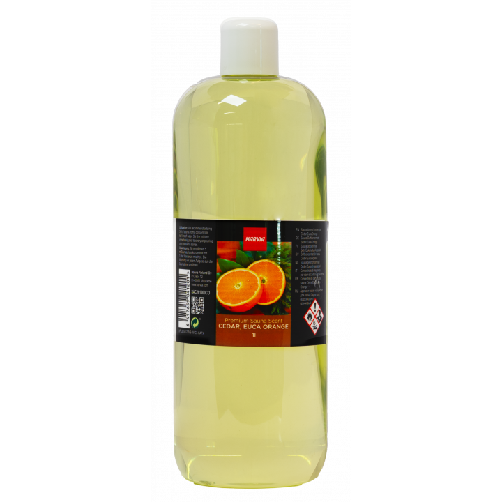 HARVIA sauna scent concentrate, cedar, eucalyptus, orange, 1 l