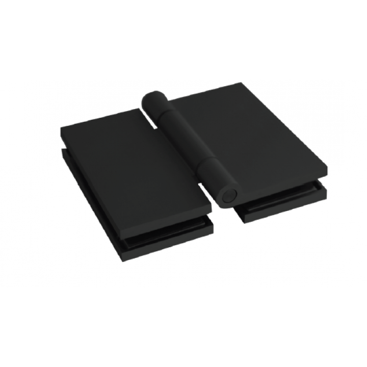 Harvia Premium sauna door hinge, glass-to-glass, black colour