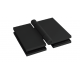 Harvia Premium sauna door hinge, glass-to-glass, black colour