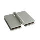Harvia Premium sauna door hinge, glass-to-glass, silver colour