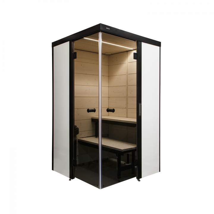 HARVIA SmartFold bath cabin, To the right, White