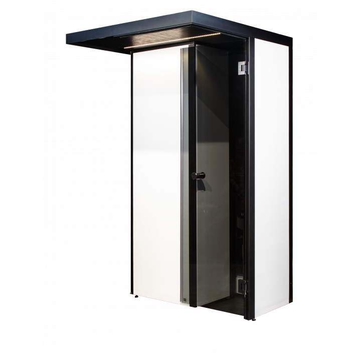 HARVIA SmartFold bath cabin, To the right, Black