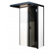 HARVIA SmartFold bath cabin, To the right, Black