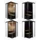 HARVIA SmartFold bath cabin, To the right, Black