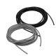 Harvia glass door seal, 5 m, black