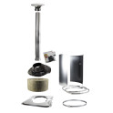 Harvia steel chimney accessory kit for pitched or flat roof - 0