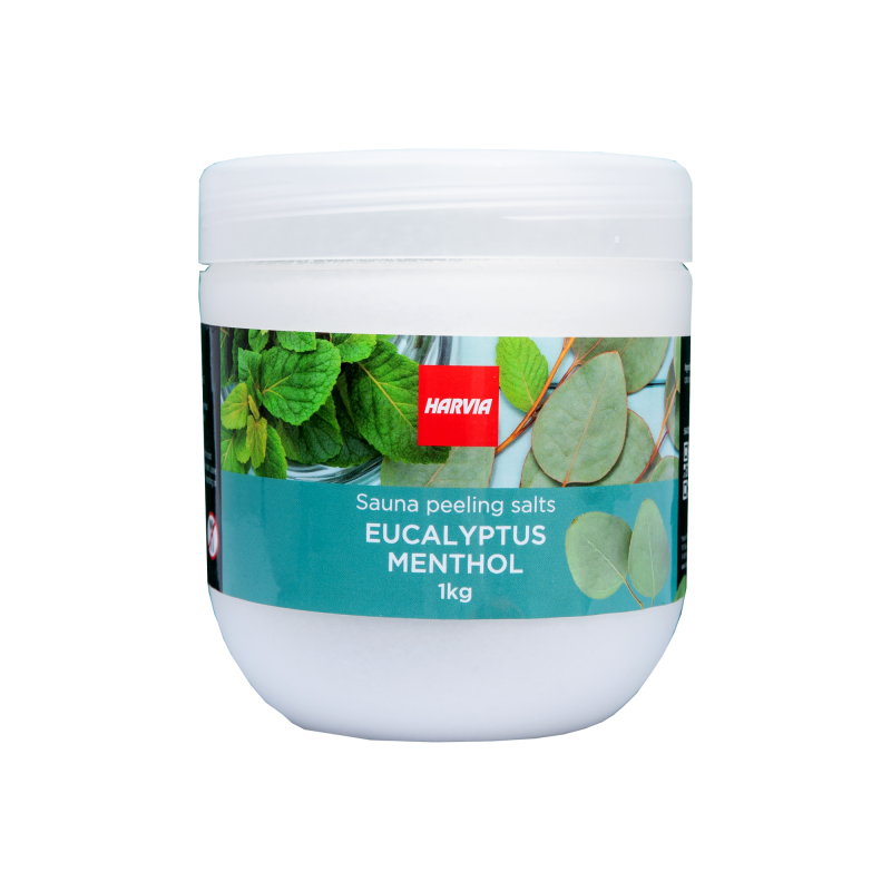 Sauna peeling salt HARVIA eucalyptus menthol 1 kg Sauna peeling salt HARVIA eucalyptus menthol 1 kg