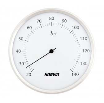 HARVIA sauna thermometer, round, white, 160 mm diameter, SAC90201