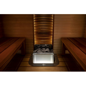 Option Harvia The Wall glass plate Illuminated satin