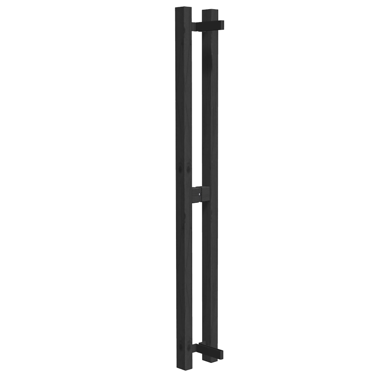 HARVIA vertical door handle, black painted