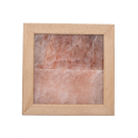 Himalayan salt light without lightning, abachi wood - 0