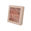 Himalayan salt light LED, linden wood - 1