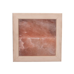 Himalayan salt light without lightning, linden wood 