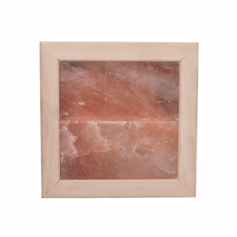 Himalayan salt light without lightning, linden wood
