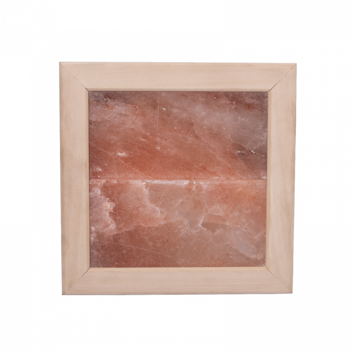 Himalayan salt light without lightning, linden wood