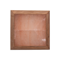 Himalayan salt light without lightning, cedar wood - 0