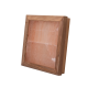 Himalayan salt light without lightning, cedar wood