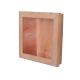 Himalayan salt light LED, black alder wood