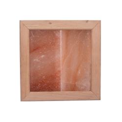 Himalayan salt light without lightning, black alder wood 