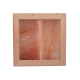 Himalayan salt light without lightning, black alder wood