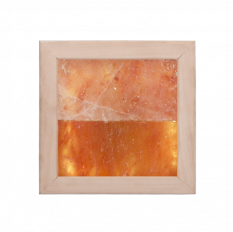 Himalayan salt light LED, linden wood