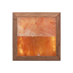 Himalayan salt light LED, cedar wood 