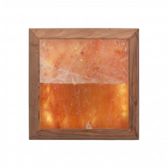 Himalayan salt light LED, cedar wood